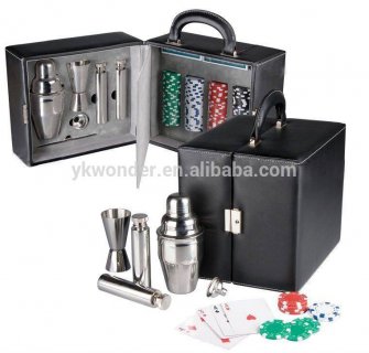 Stainless steel travel bar set