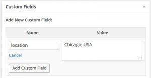 Add a custom field to show in your travel map