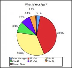 Age range of fitness bloggers