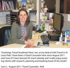 Carri- Travel Counselor at AAA