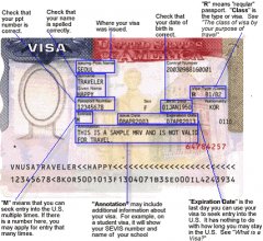 diagram of how to read a visa