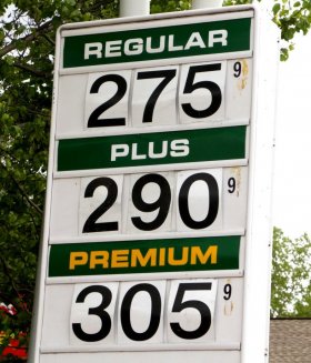 Gas prices are advertised at a Hess station on Route 9 Wednesday, May 20, 2015, in Colonie, N.Y. (Olivia Nadel/Special to the Times Union) Photo: ON