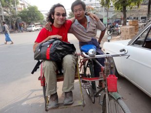 On A Bike Rickshaw