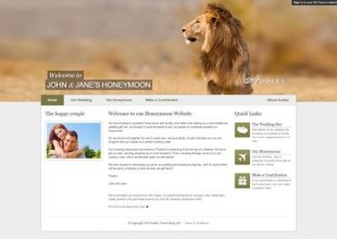 Personalise your honeymoon website