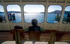 Photo of a man on a ferry