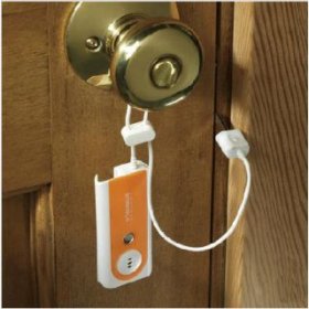 Travel Door Alarm with LED Flashlight