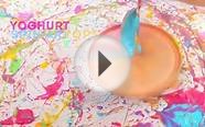 Fun Art Idea for Kids: Yoghurt Spin Art Tops