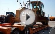 HEAVY HAUL TV: Unloading the CAT grader in Baltimore, MD