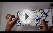 How to make a mini Travel Art Journal and Ghosting or