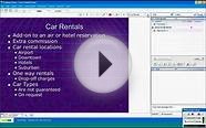 Independent Travel Agent Training Video: Hotels and Cars