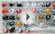 Pocket Pro Two-Bar Throwback Helmet Set with Display Case