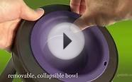 Popware Elevated Dog Bowl - Collapses for Pet Travel