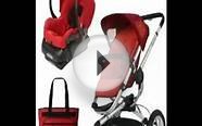 Quinny BUZ3TRSTMR1 Buzz 3 Travel System in Red with Diaper Bag