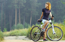 woman biker